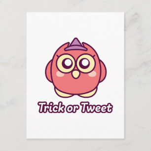 Bird Lover Halloween Niedliche Owl Hexe Begleitkarte