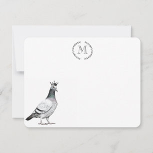Bird Lover Pigeon Personalisiert Royal Mitteilungskarte