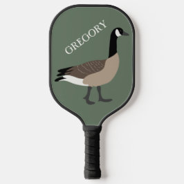 Bird Lovers Canada Goose Illustration Personalisie Pickleball Schläger