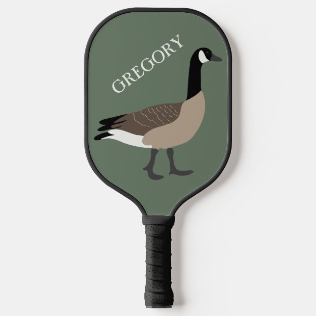Bird Lovers Canada Goose Illustration Personalisie Pickleball Schläger (Vorderseite)