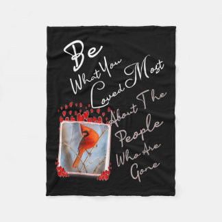 Bird Lovers Faith Quote & amp; Grafikdesign Red C Fleecedecke