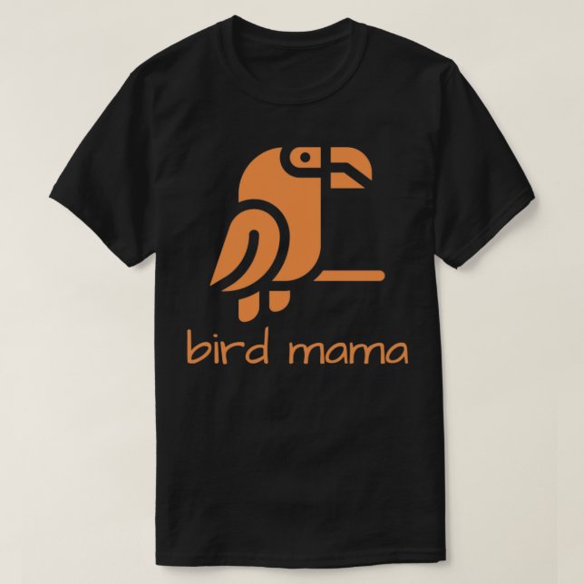 Bird Mama Orange T-Shirt (Design vorne)