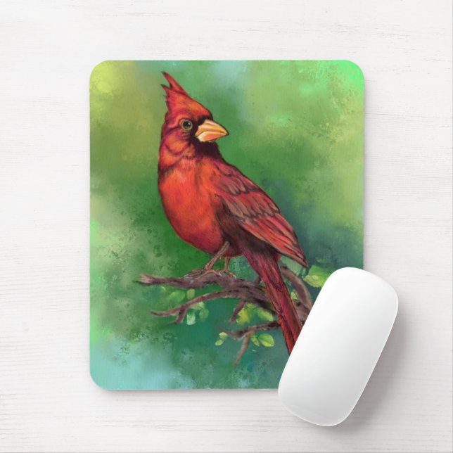 Bird Mouse Pad Kardinal Mousepad (Mit Mouse)