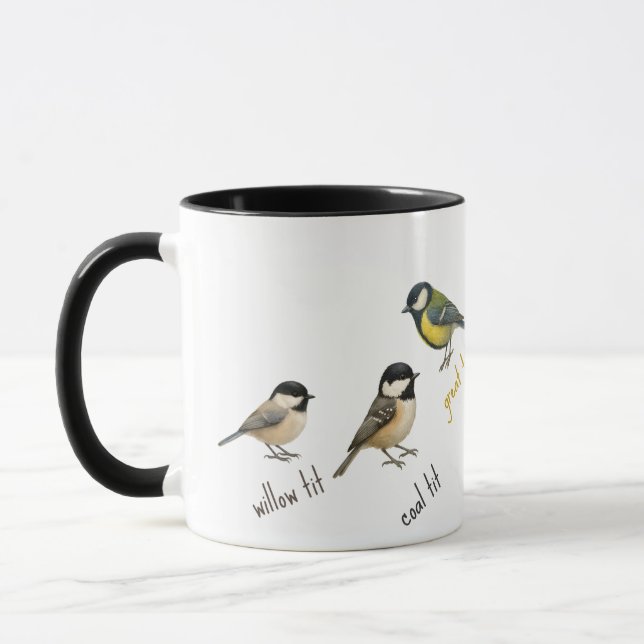 Bird Mug – Garden Birds Watercolour Coffee Cup Tasse (Links)