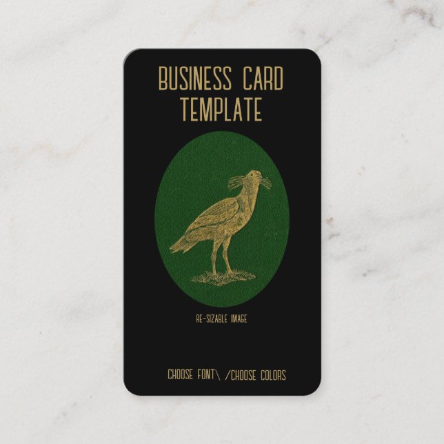 Bird Nature Black Birds Crow Business Card Visitenkarte