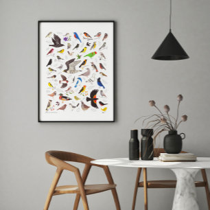 Bird Nerd Art Print Poster