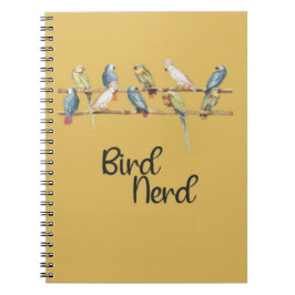 Bird Nerd Birding Ornithology Birdwatching Birder Notizblock