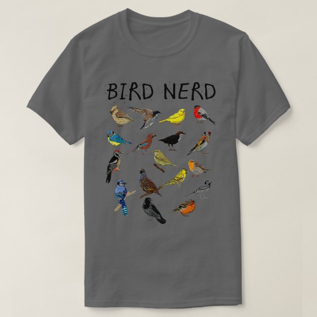 'Bird Nerd Different Art of Bird' Niedliches Vogel T-Shirt (Design vorne)