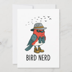 Bird Nerd Funny Bird Vogelbeobachtung Bird Lover b Einladung