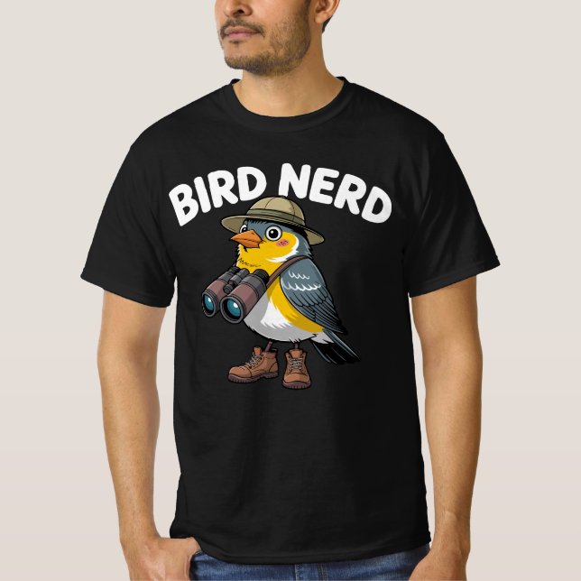 Bird Nerd Funny Bird Watching | Ornithologie Lover T-Shirt (Vorderseite)
