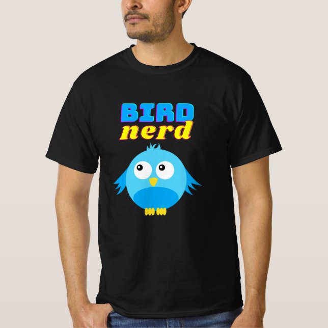 Bird Nerd Vogelbeobachter Niedlich Funny Bird T-Shirt (Vorderseite)