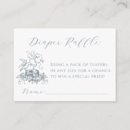 Bird Nest Diaper Raffle Babydusche Einsteckkarte Begleitkarte