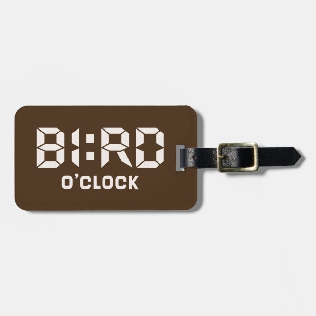 BIRD O'Clock Gepäckanhänger (Vorderseite horizontal)