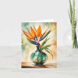 Bird of Paradise Beauty Dankeskarte
