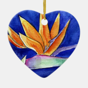 Bird of Paradise Blume Artwork Pendant zur Ornamen Keramik Ornament