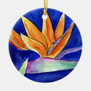 Bird of Paradise Blume Artwork Pendant zur Ornamen Keramikornament