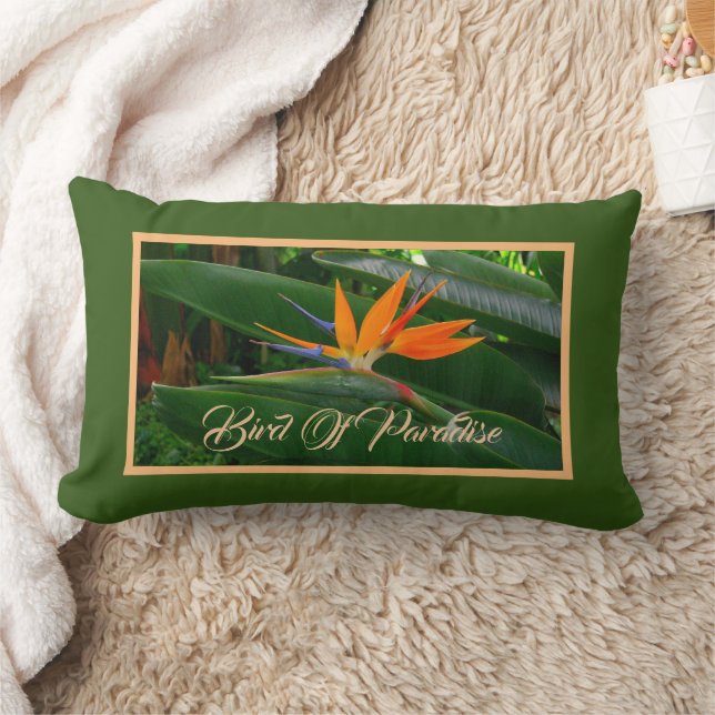 Bird of Paradise Blume Lumbar Kissen (Decke)