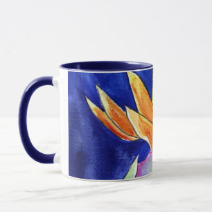 Bird of Paradise Blume Malerei Tasse oder Cups