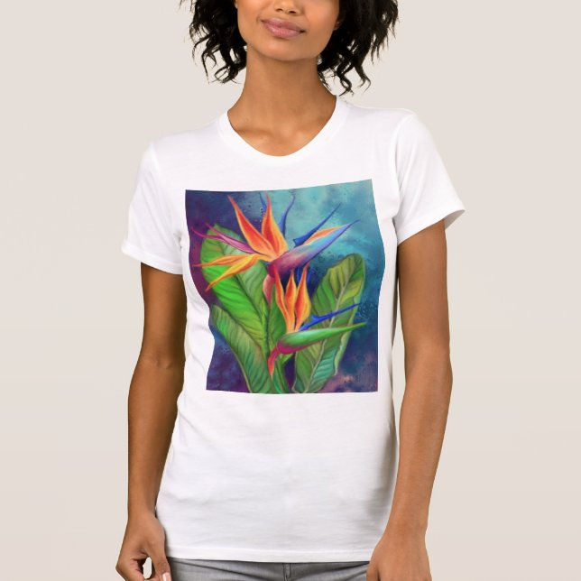 Bird of Paradise Blume T - Shirt Strelitzia (Vorderseite)