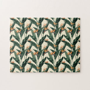 Bird of Paradise Botanical Pattern Puzzle