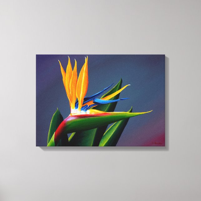 Bird of Paradise Canvas Print Leinwanddruck (Vorderseite)