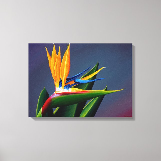 Bird of Paradise Canvas Print Leinwanddruck (Vorderseite)
