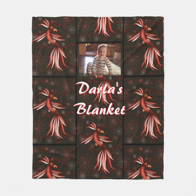 Bird of Paradise Fleecedecke (Vorderseite)