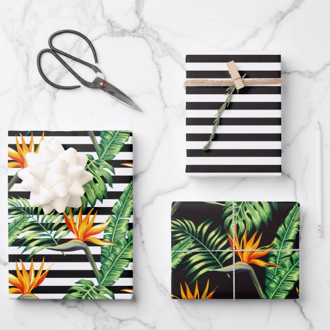 Bird of Paradise Geschenkpapier Set (Vorderseite)