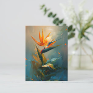 Bird of Paradise Oil Painting Postkarte