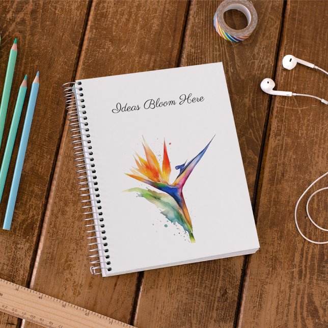 Bird of Paradise Watercolor, custom Notizblock (Von Creator hochgeladen)