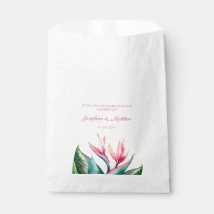 Bird of Paradise Watercolor Tropical Geschenktütchen