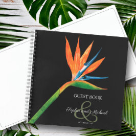 Bird of Paradise Wedding Gästebuch Notizbuch