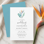 Bird of Paradise Wedding Invitations Cards Einladung<br><div class="desc">Set den Ton für Ihre maßgeschneiderte Hochzeit mit diesen tropischen Einladungen Karten, inspiriert durch die lebendige Schönheit des Bird of Paradise Blume. Ideal für eine Hochzeit am Strand in Florida, Oahu, West Palm Beach oder eine Hochzeit am Strand in Hawaii. Diese maßgeschneiderte Hochzeitseinladung verbindet reichhaltige orangefarbene Blumenakzente mit einer ruhigen,...</div>