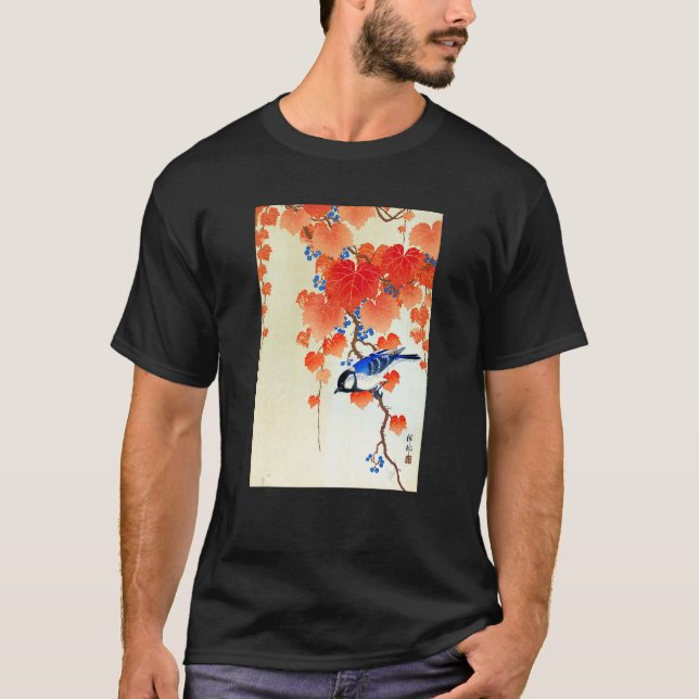 Bird on Branch by Ohara Koson T-Shirt (Vorderseite)