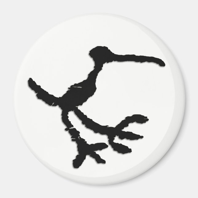 Bird Petroglyph - versteinerter Wald, Arizona Magnet (Vorne)