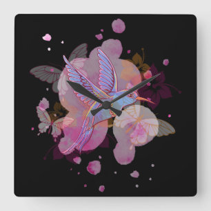 Bird Quadratische Wanduhr