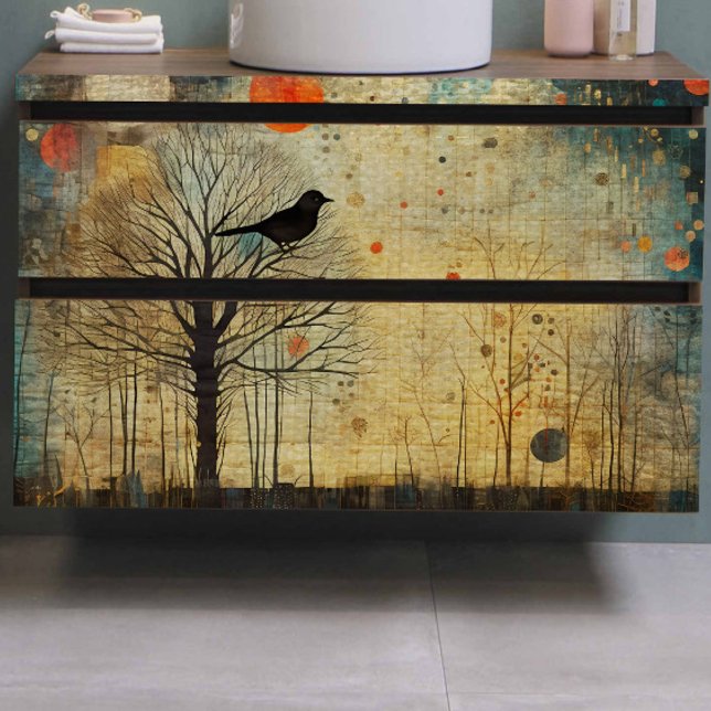 Bird Quilt Abstrakt Decoupage Seidenpapier (Von Creator hochgeladen)