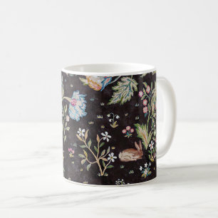Bird & Rabbit im Blumengarten, William Morris Kaffeetasse