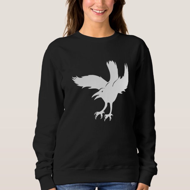 Bird Raven Flying Sweatshirt (Vorderseite)