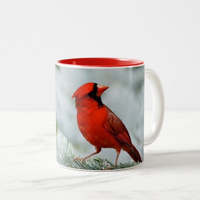 Bird red_iphone zweifarbige tasse (VorderseiteRechts)