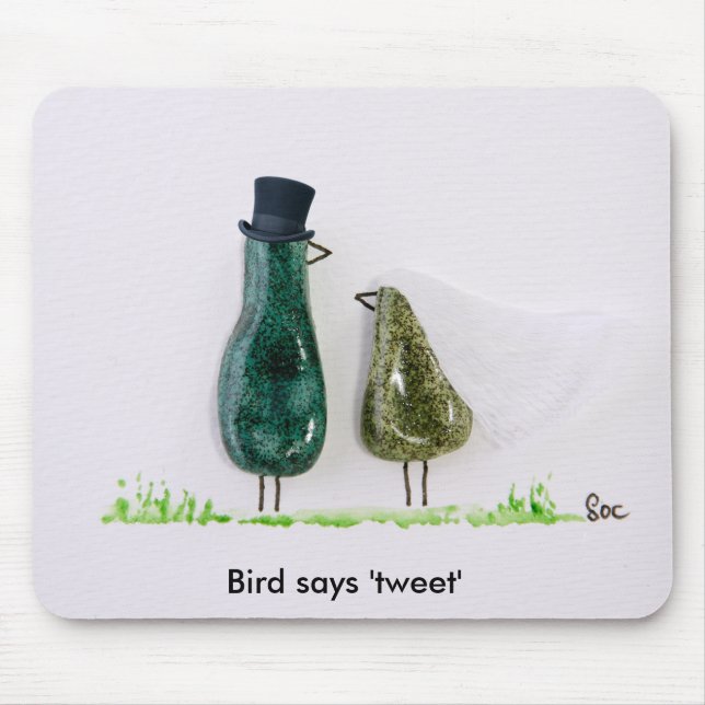 Bird sagt "tweet" mousepad (Vorne)