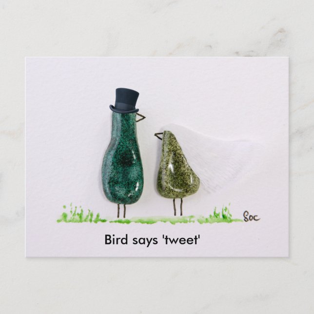 Bird sagt "tweet" postkarte (Vorderseite)