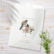 Bird Seed Packet Beerdigung Memorial Gefallen Beut