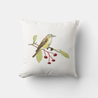Bird-shaped throw pillows imitating the embroidery kissen