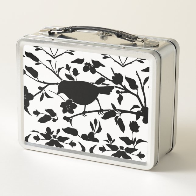 Bird Silhouette Metal Lunch Box (Rückseite)