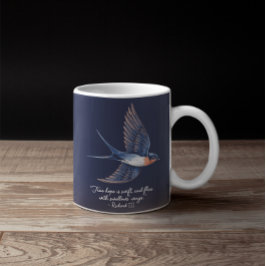 Bird Simple Eleganquote Blue Kaffeetasse