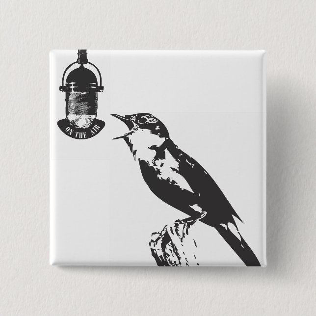 BIRD SINGING BUTTON (Vorderseite)