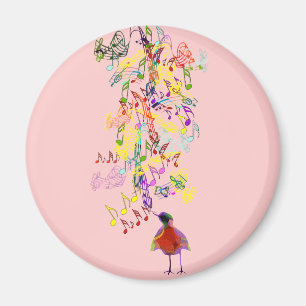 Bird Singing Magnet