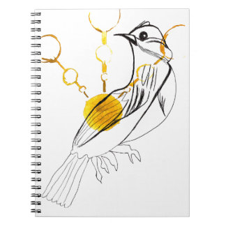 Bird Sings Notebook Notizblock