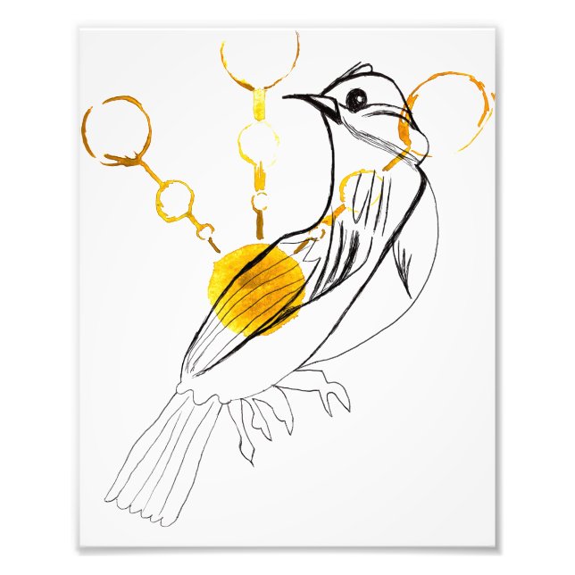 Bird Sings Print Fotodruck (Vorne)